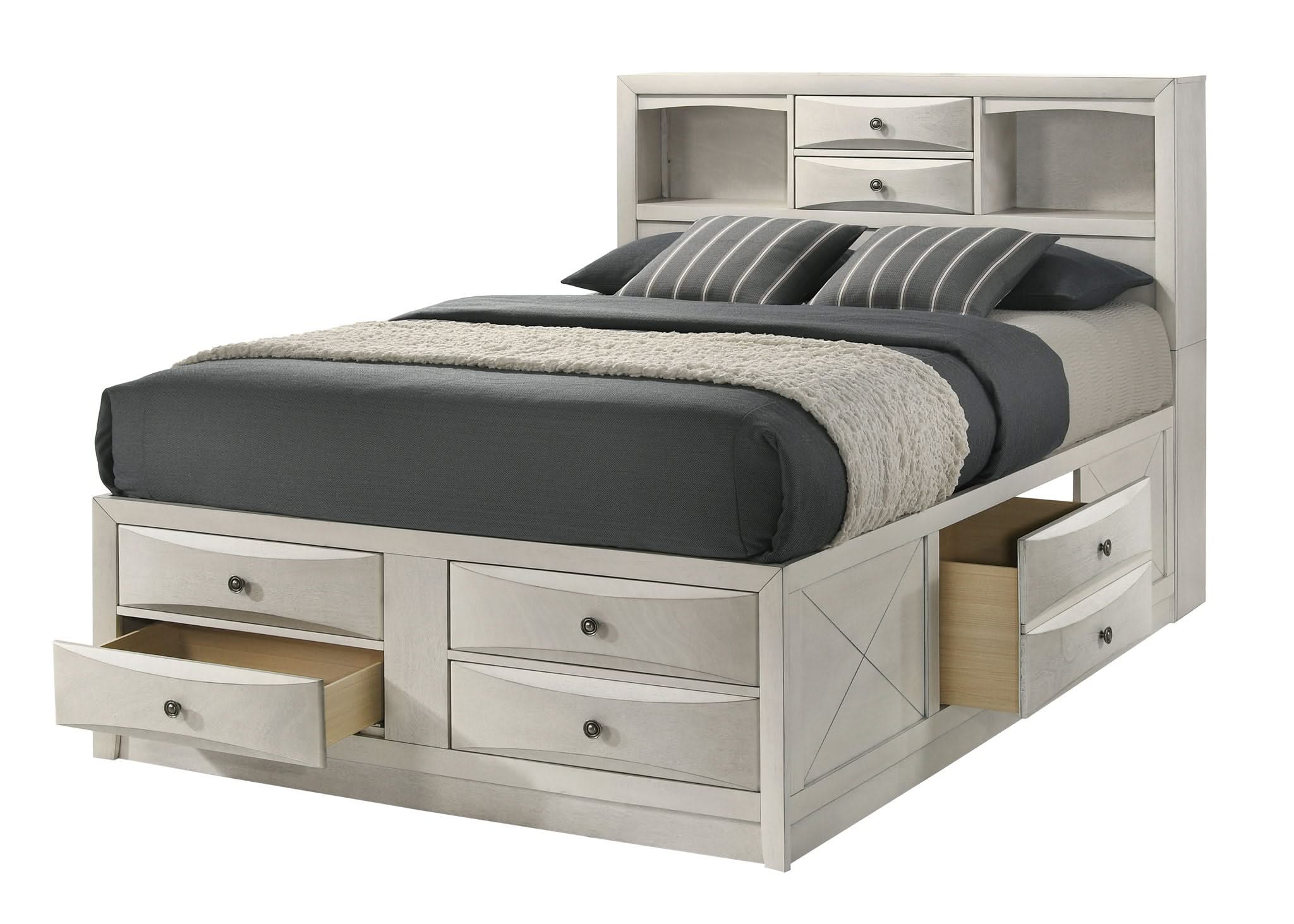 Emily - Queen 5 Piece Bedroom Set - White