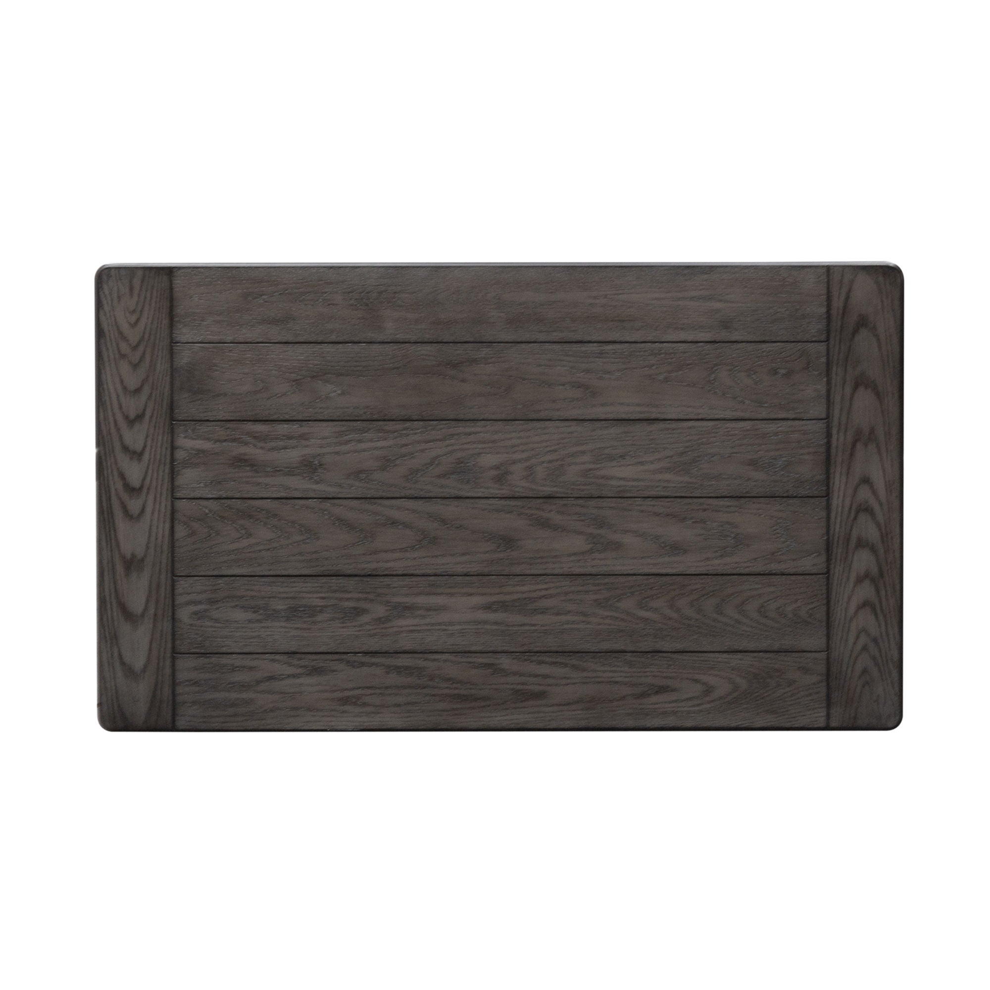 Allyson Park - Rectangular Cocktail Table - Wirebrushed White / Charcoal