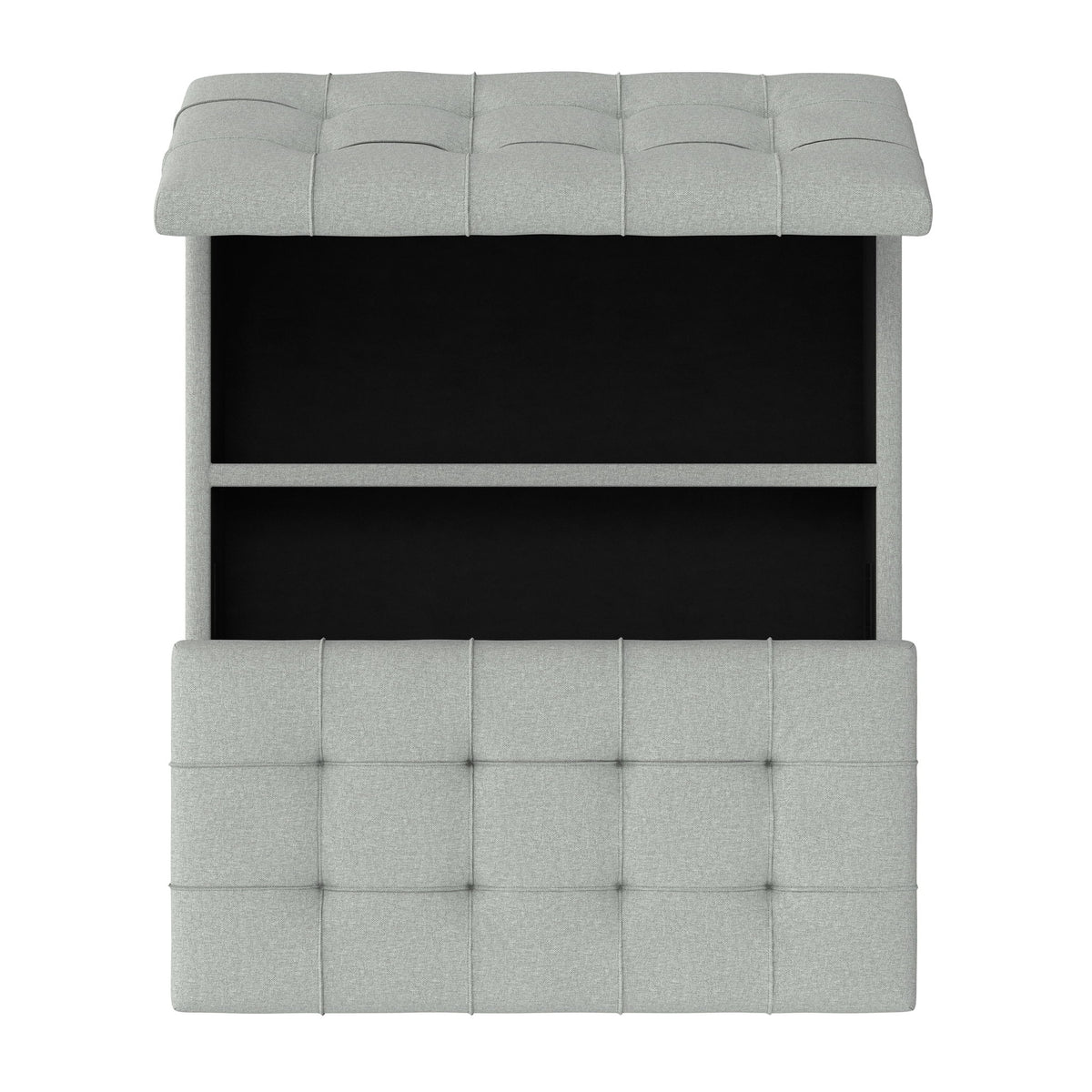 Harrison - Coffee Table Storage Ottoman Lift Top - Stone Gray