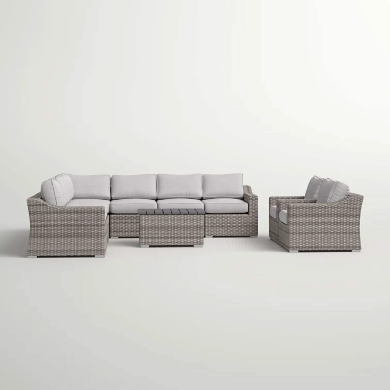 Stylish Sofa Seating Group With Cushions Perfect For Outdoor Gatherings