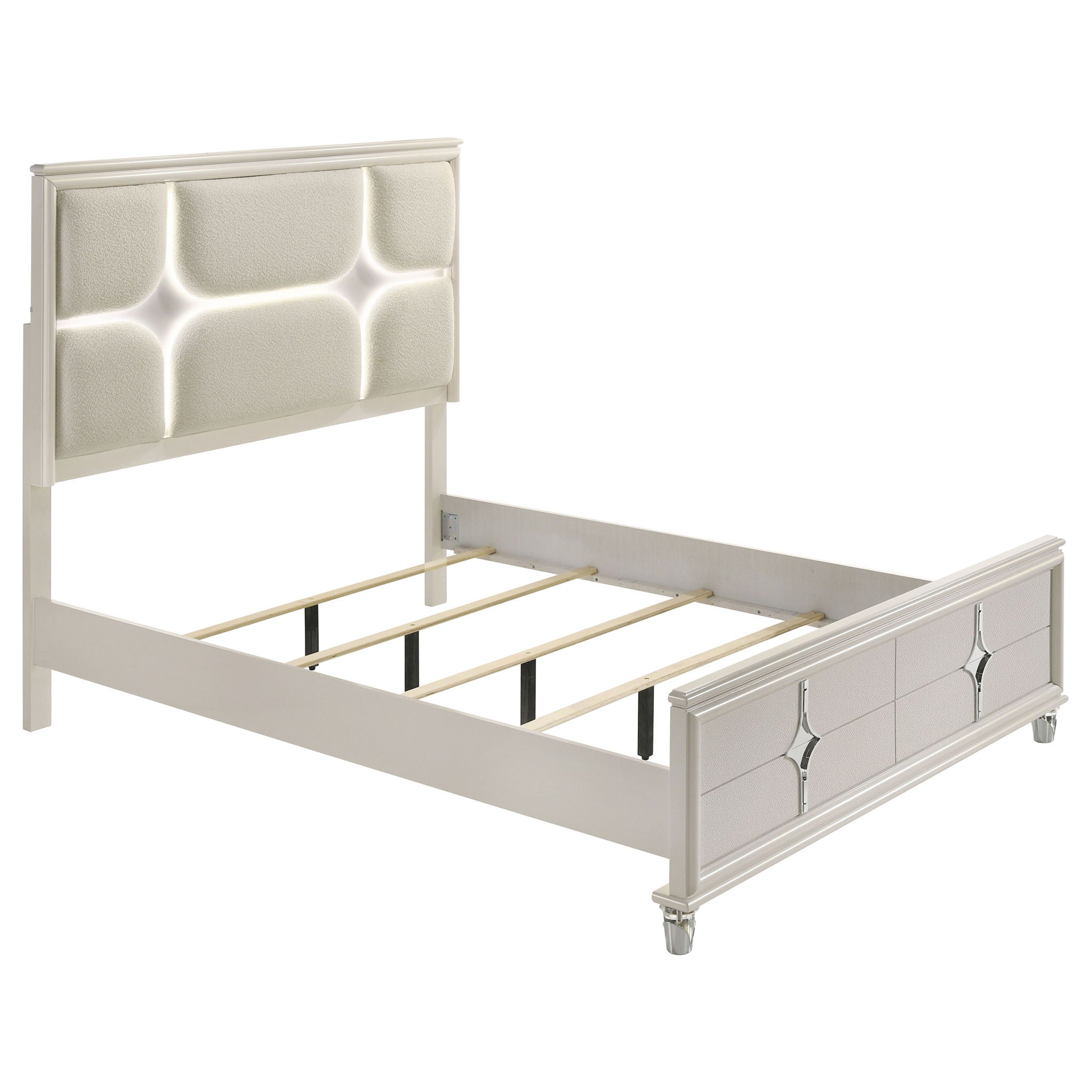 Olivia 4-piece Queen Bedroom Set Pearl White