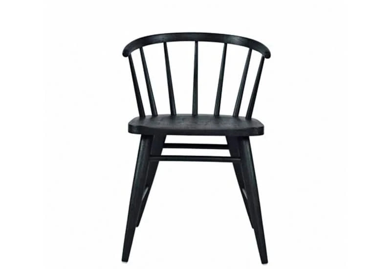 Archdale Wooden Contemporary 7 PC Dining Set Includes 88" Table and 6 Black Urban Dining Chairs