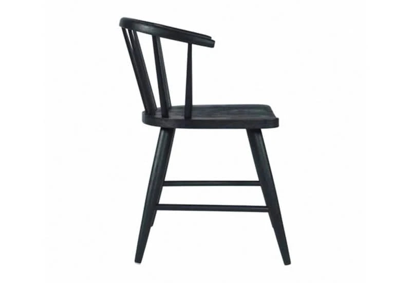 Archdale Wooden Contemporary 7 PC Dining Set Includes 88" Table and 6 Black Urban Dining Chairs