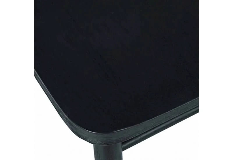 Archdale Wooden Contemporary 7 PC Dining Set Includes 88" Table and 6 Black Urban Dining Chairs