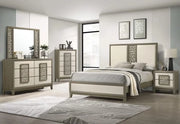 Gateway Ash Grey 5 Piece Bedroom Set with Upholstered Bed