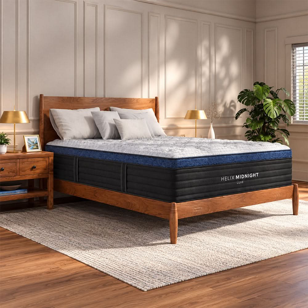 Helix Midnight Luxe 13.5" Medium Mattress