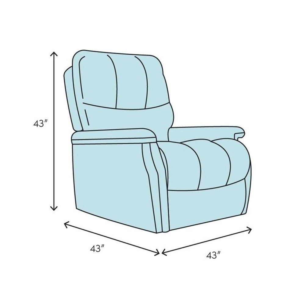 Henning Manual Rocker Recliner – Available in Brown or Gray