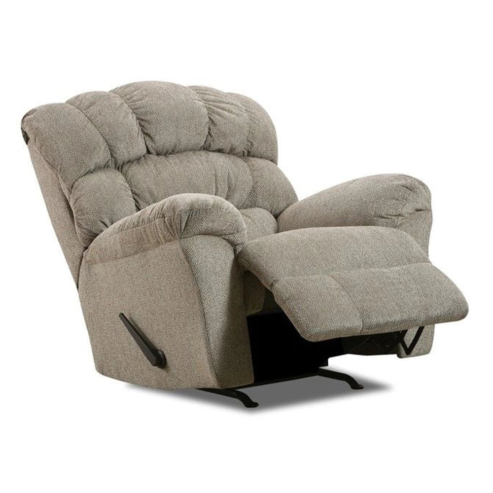 Henning Manual Rocker Recliner – Available in Brown or Gray