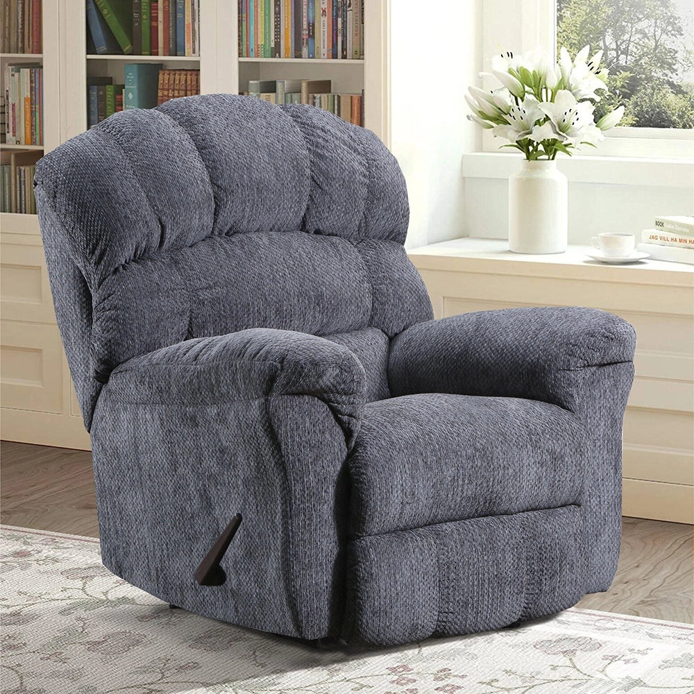 Henning Manual Rocker Recliner – Available in Brown or Gray