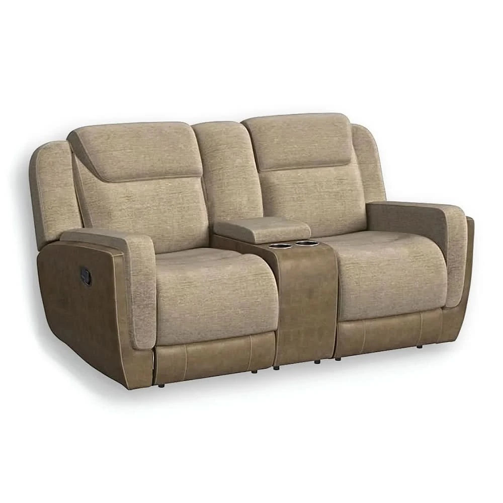 Room Package - Hornet Beige Reclining Sofa and Loveseat Living Room Package with Coffee Table Set & Rug