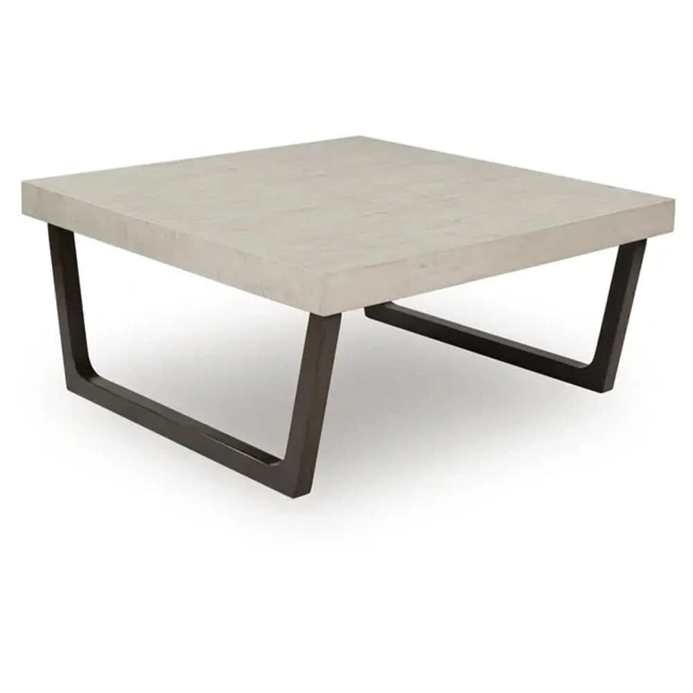 Inkie Gray Contemporary 2-Piece Occasional Table Set with Faux Cement Tops