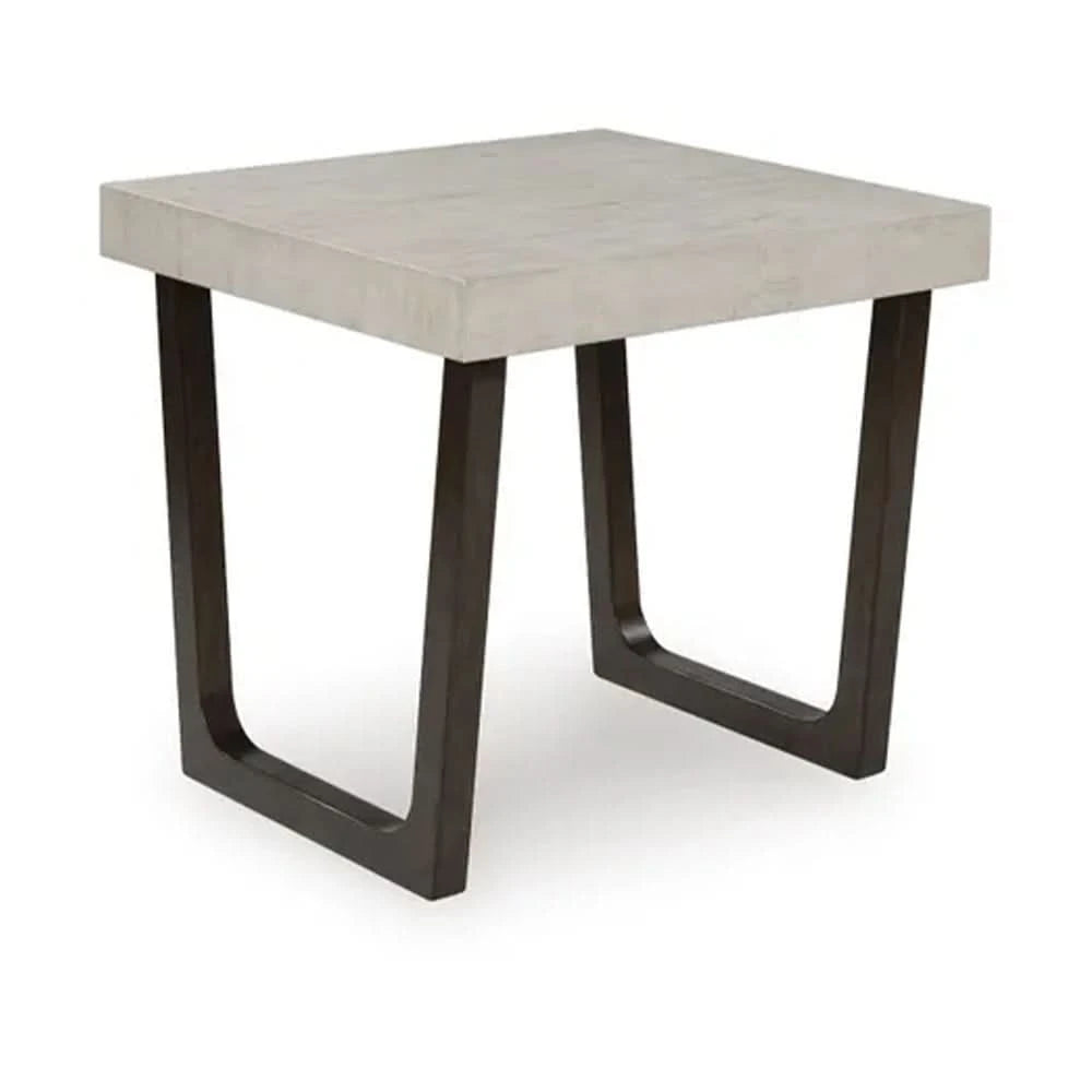 Inkie Gray Contemporary 2-Piece Occasional Table Set with Faux Cement Tops