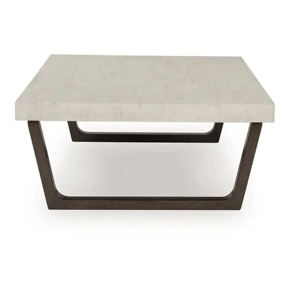 Inkie Gray Contemporary 2-Piece Occasional Table Set with Faux Cement Tops