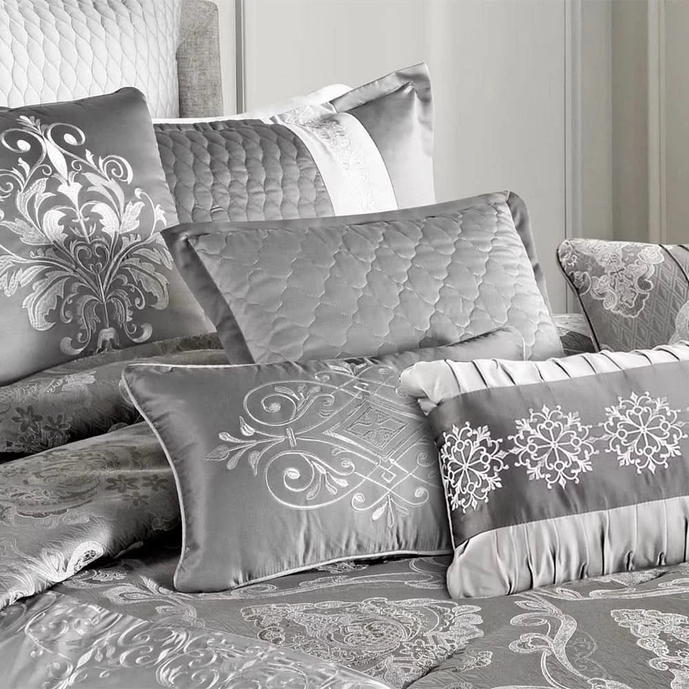 Kira Queen or King 12PC Comforter Set with Throw & Decorative Pillows