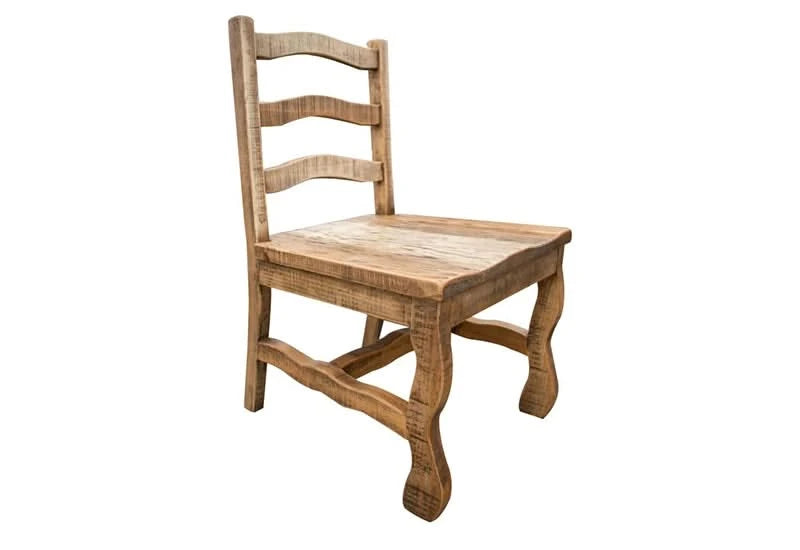 La Grange Weathered Wood Ladder-Back Dining Chair