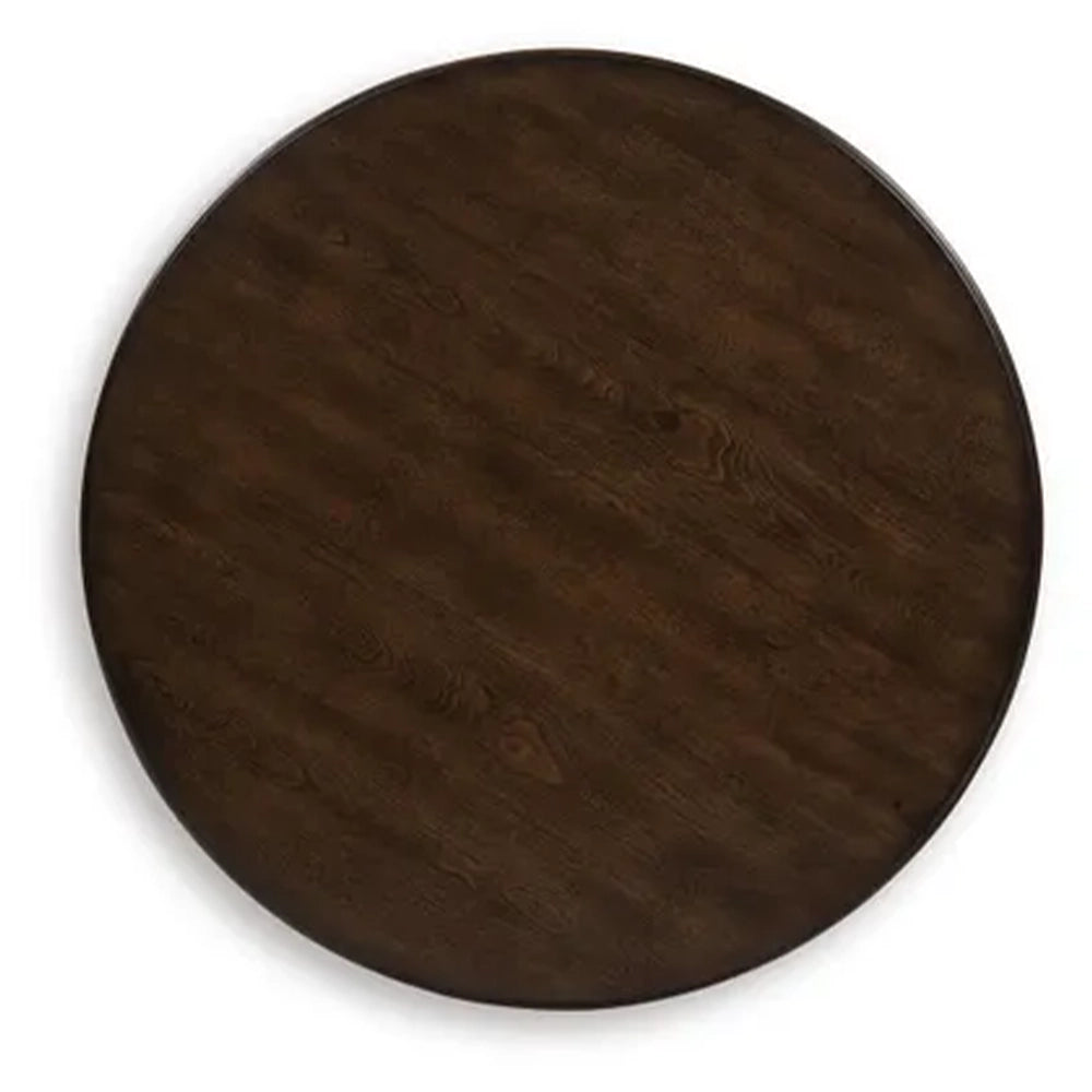 Lancaster Dark Brown Traditional 3-Piece Round Occasional Table Set
