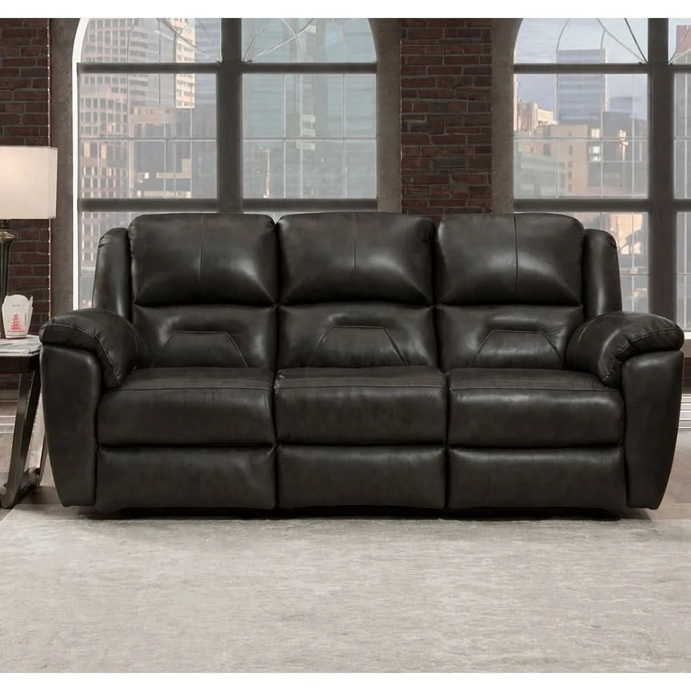 Latitude Power Leather Reclining Sofa with Wall Hugger Design