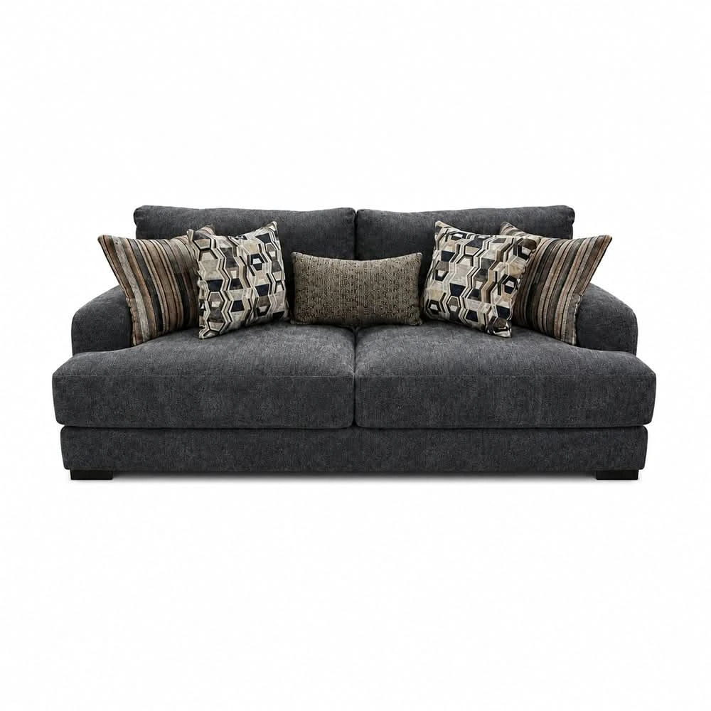 Lennon Pewter Living Room Set with Sofa & Loveseat