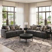 Lennon Pewter Living Room Set with Sofa & Loveseat
