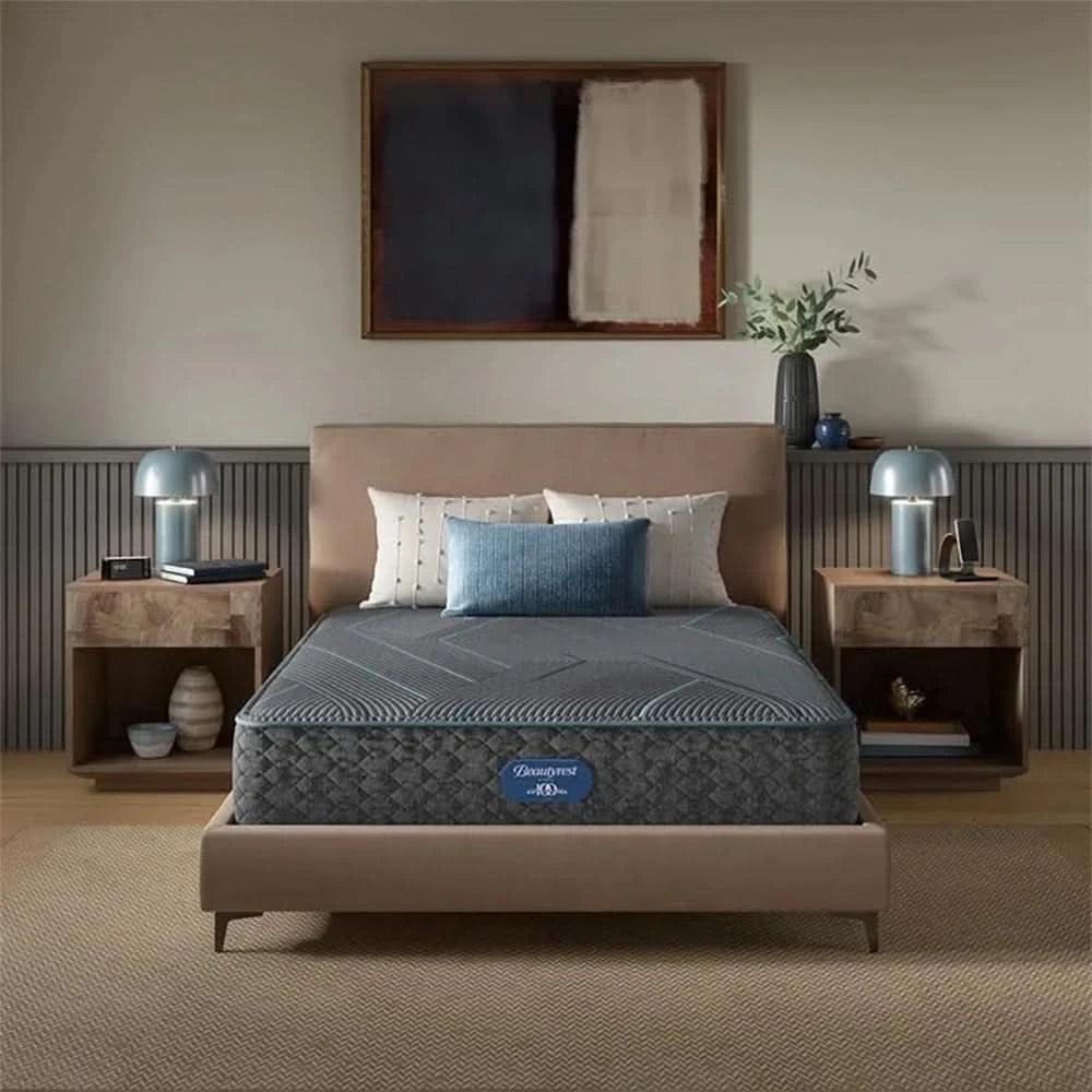 Beautyrest Hybrid Level Two Medium Firm Mattress and Adjustable Base Sleep Package with Sheets, Protector & Pillows