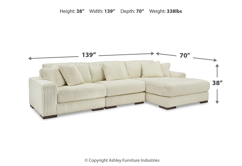 Linx Modern 3 PC Modular Sectional with Chaise