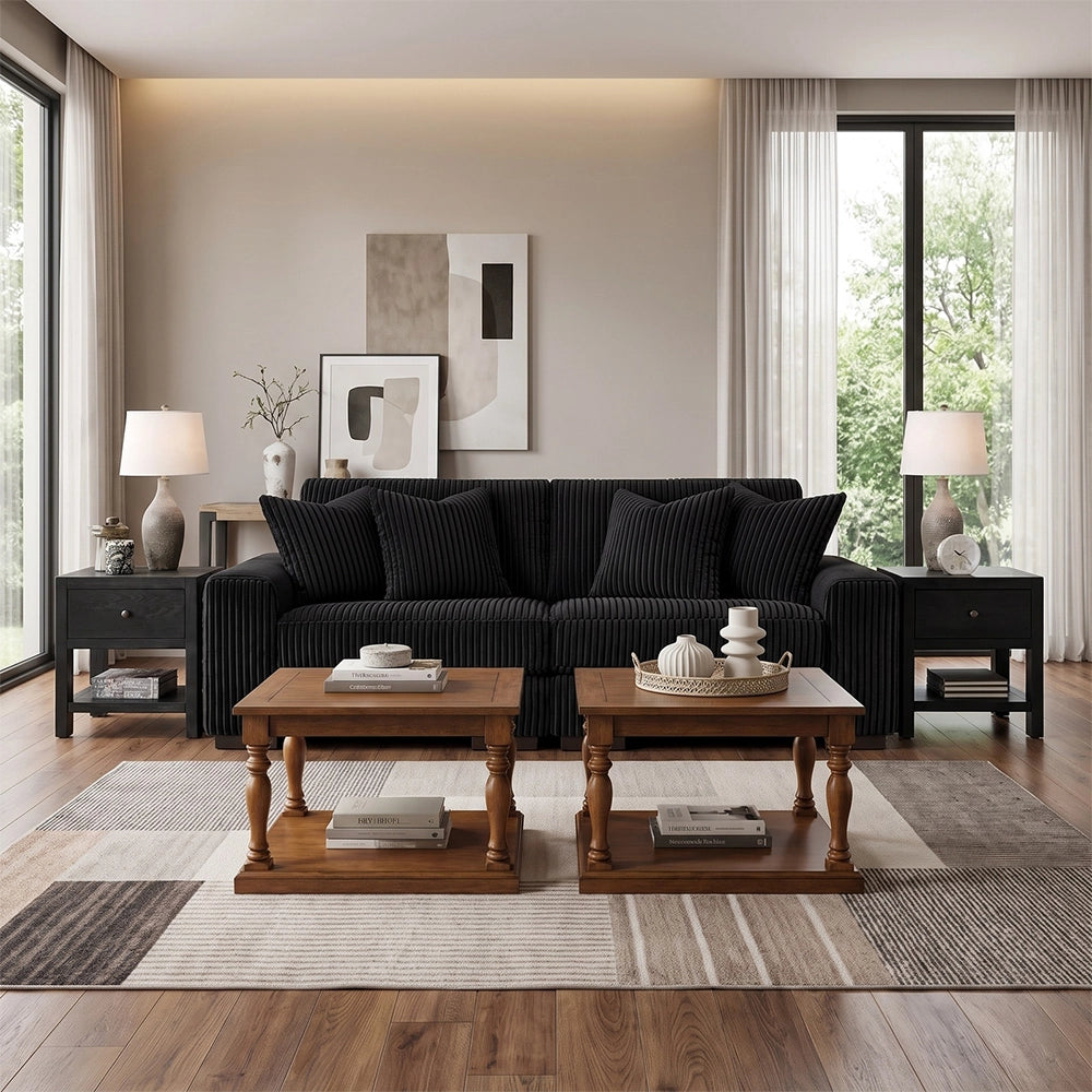 Linx Modern 2 PC Modular Loveseat