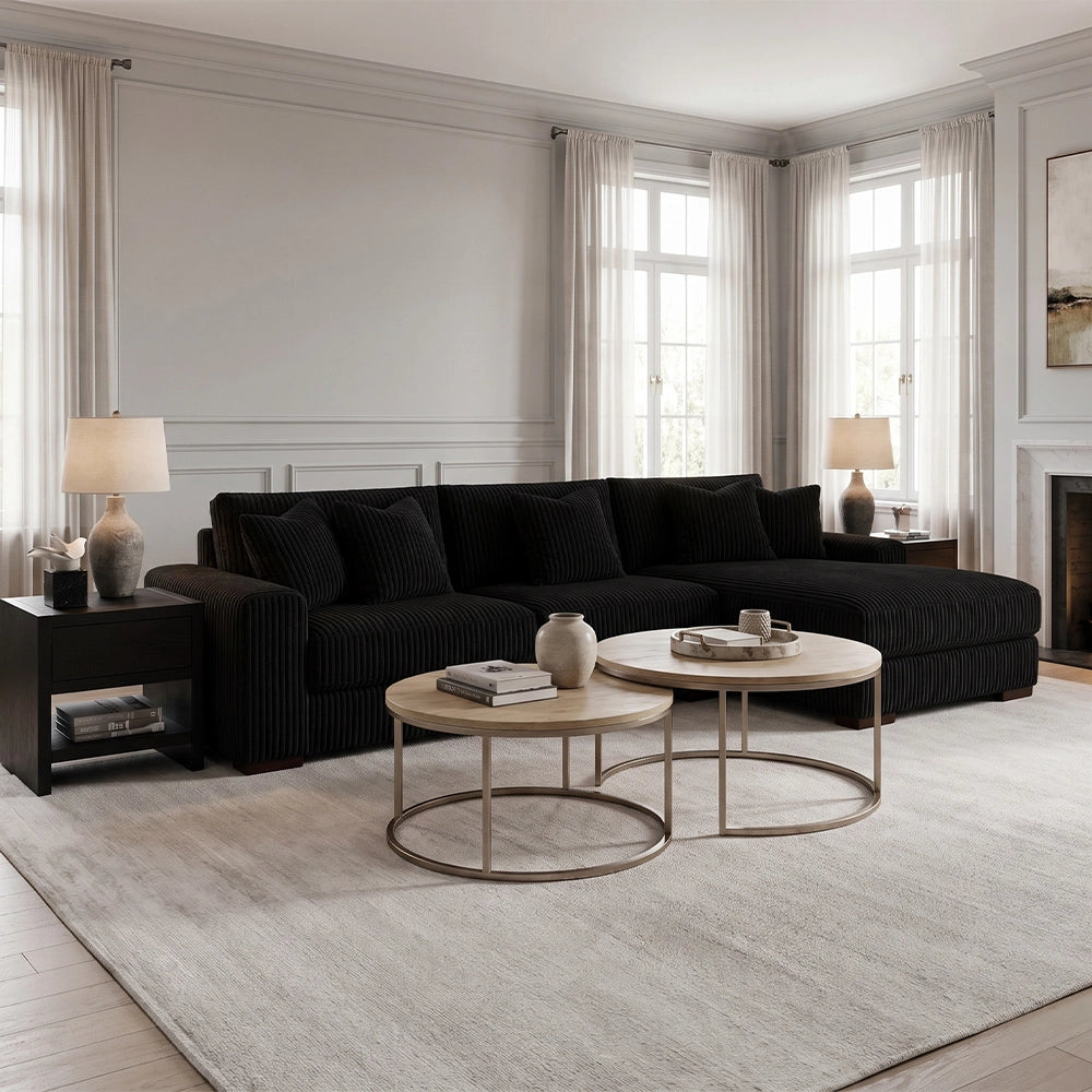 Linx Modern 3 PC Modular Sectional with Chaise