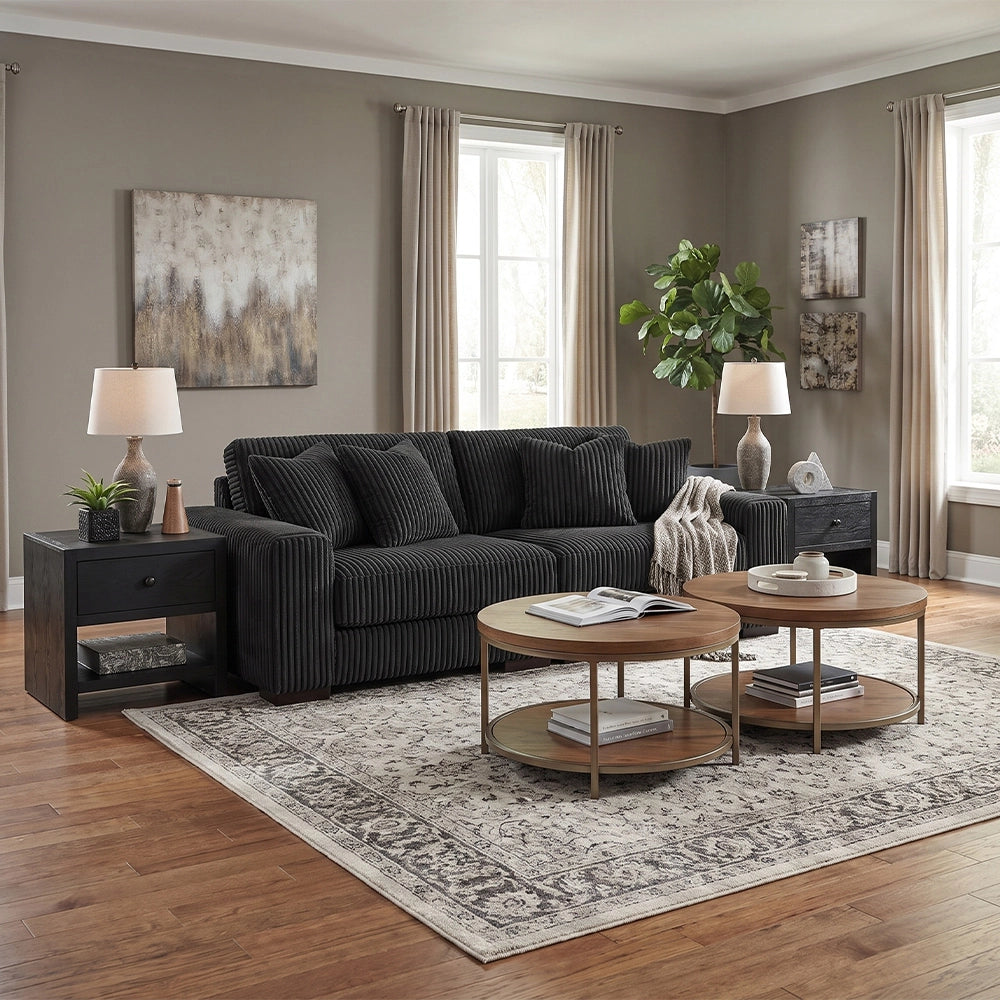 Linx Modern 2 PC Modular Loveseat