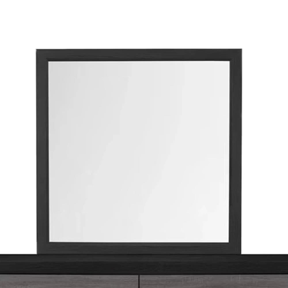 Lisbon Black/Gray Bedroom Mirror