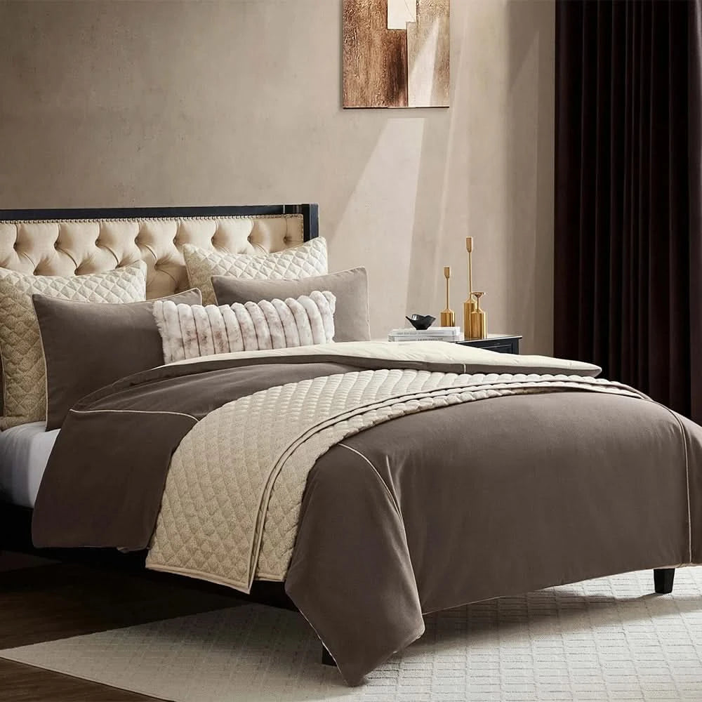 Maci Queen or King 8PC/7PC Comforter Set with Coverlet & Decorative Pillows