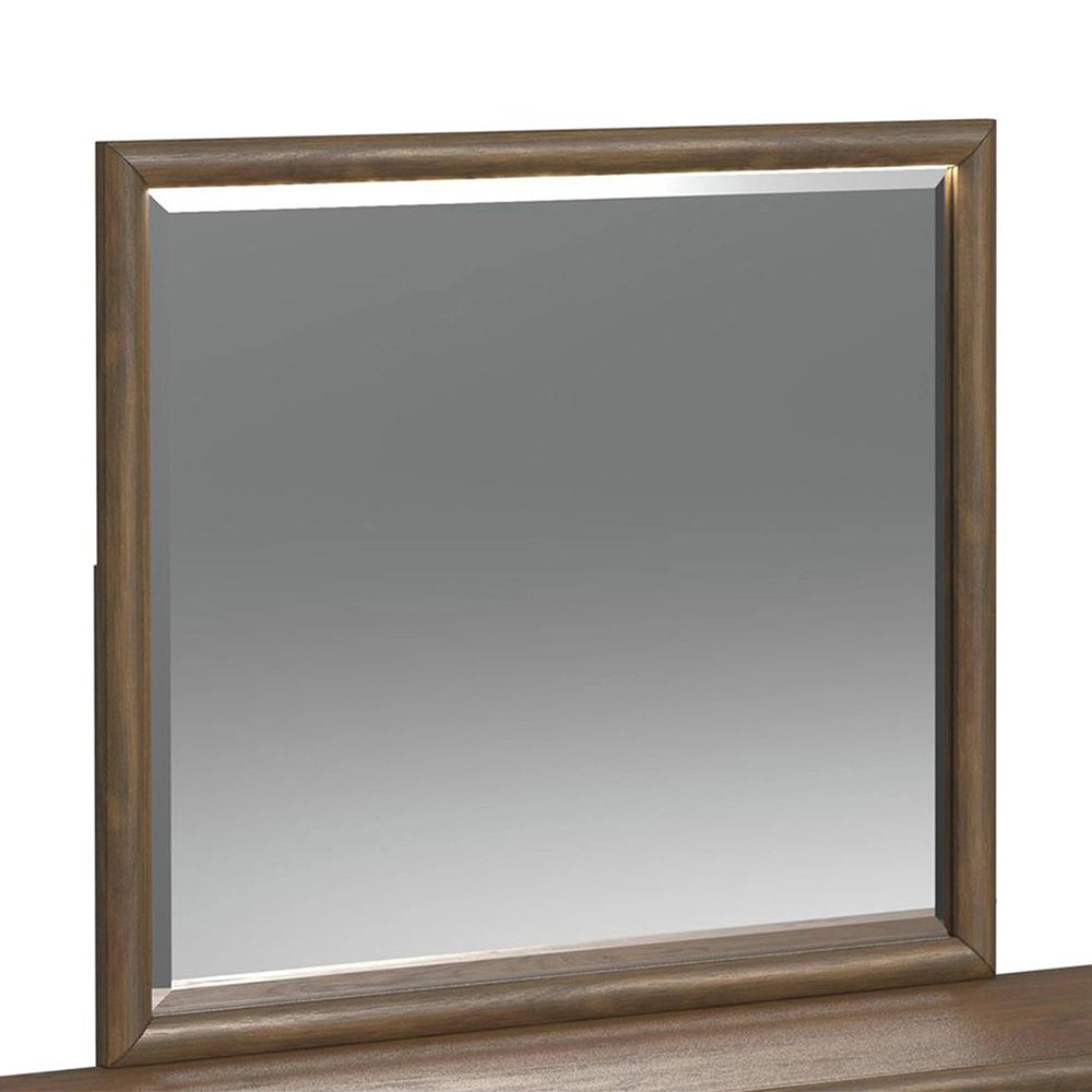Malibu Walnut Framed Dresser Mirror