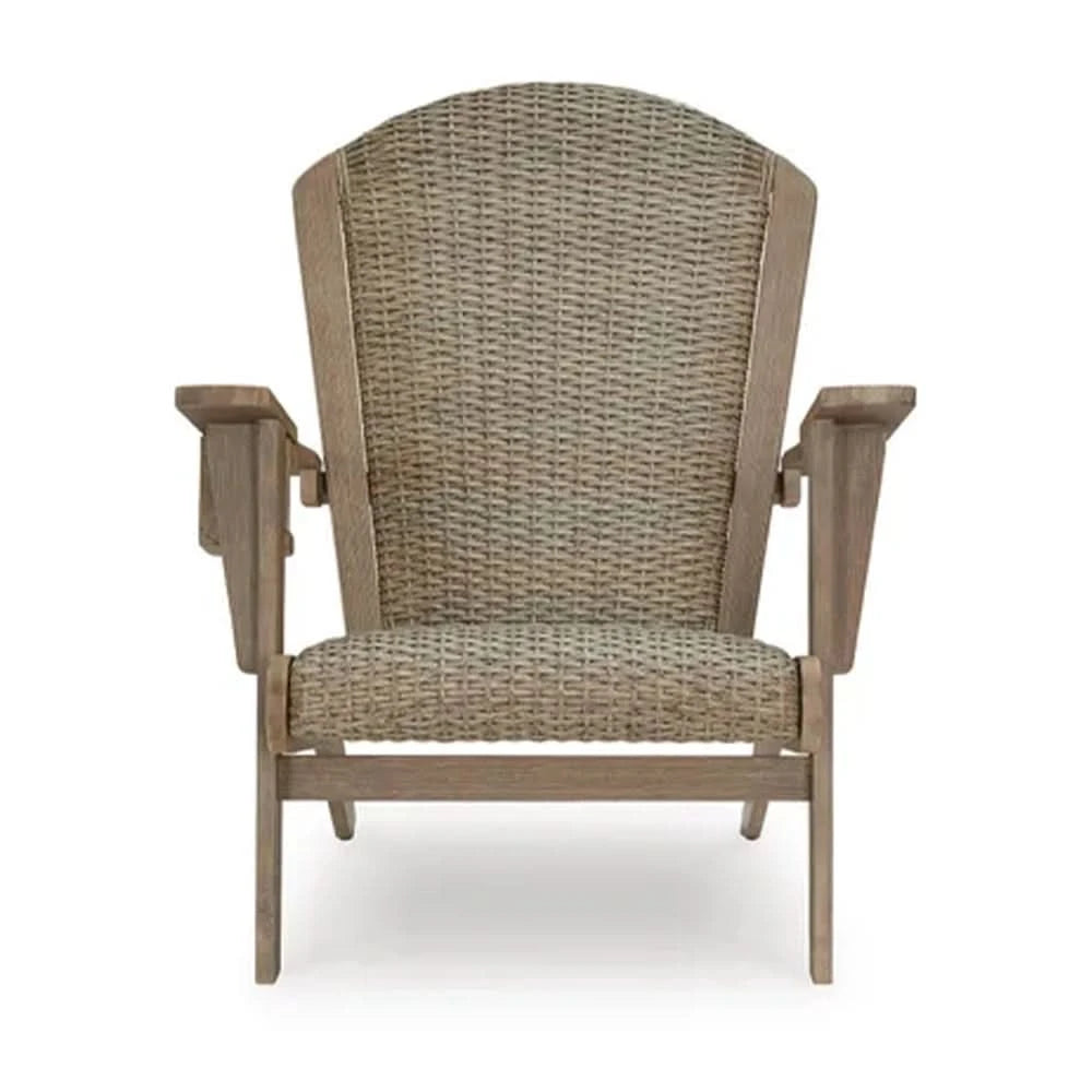 Marina Sun Casual Outdoor Chair with Resin Wicker & Eucalyptus Wood