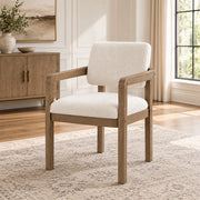 Milly Grey Modern Upholstered Dining Arm Chair