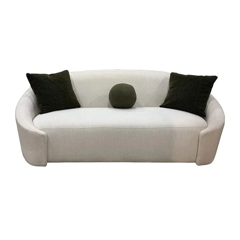 Monteviedo Ivory Bouclé Curved Sofa & Loveseat Set