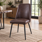 Natures Edge Black Modern Upholstered Dining Chair