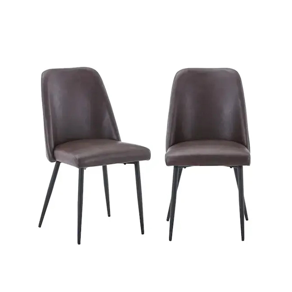 Natures Edge Black Modern Upholstered Dining Chair