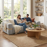 Newark Grey Contemporary Power Reclining Sofa with Track Arms