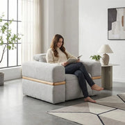 Newark Grey Contemporary Power Recliner with Track Arms