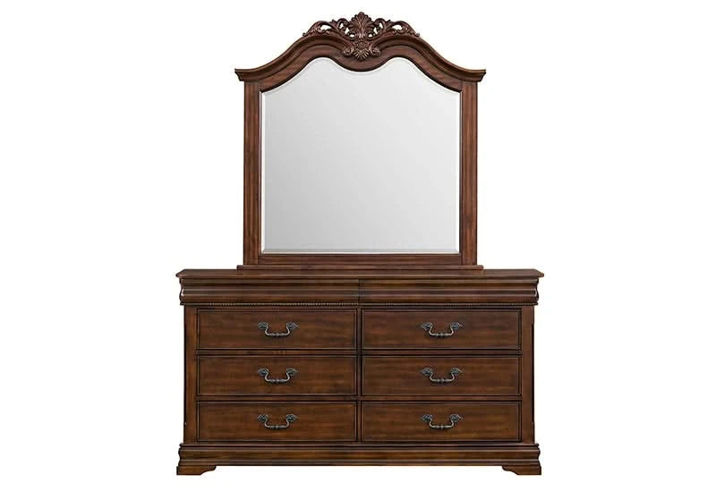 Northridge Cherry 6-Drawer Dresser with Traditional Molded Detailing