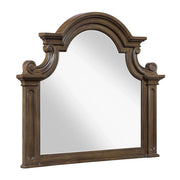Oakland Traditional Mirror with Arched Frame and Ornate Carved Detailing