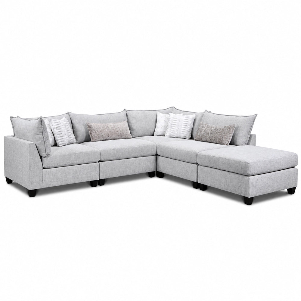 Pacino Nickel 5-Piece Modular Sectional
