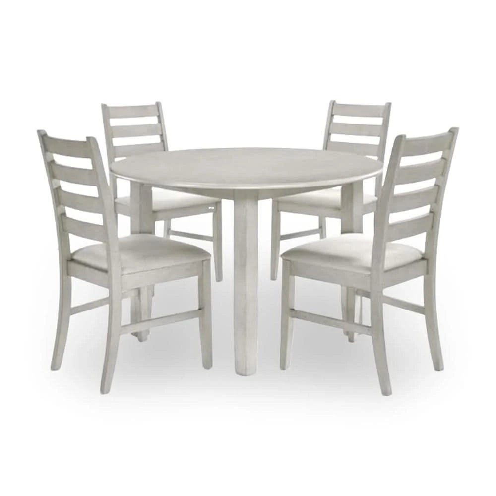 Pascal Driftwood Modern Farmhouse 47-Inch Round Dining Table