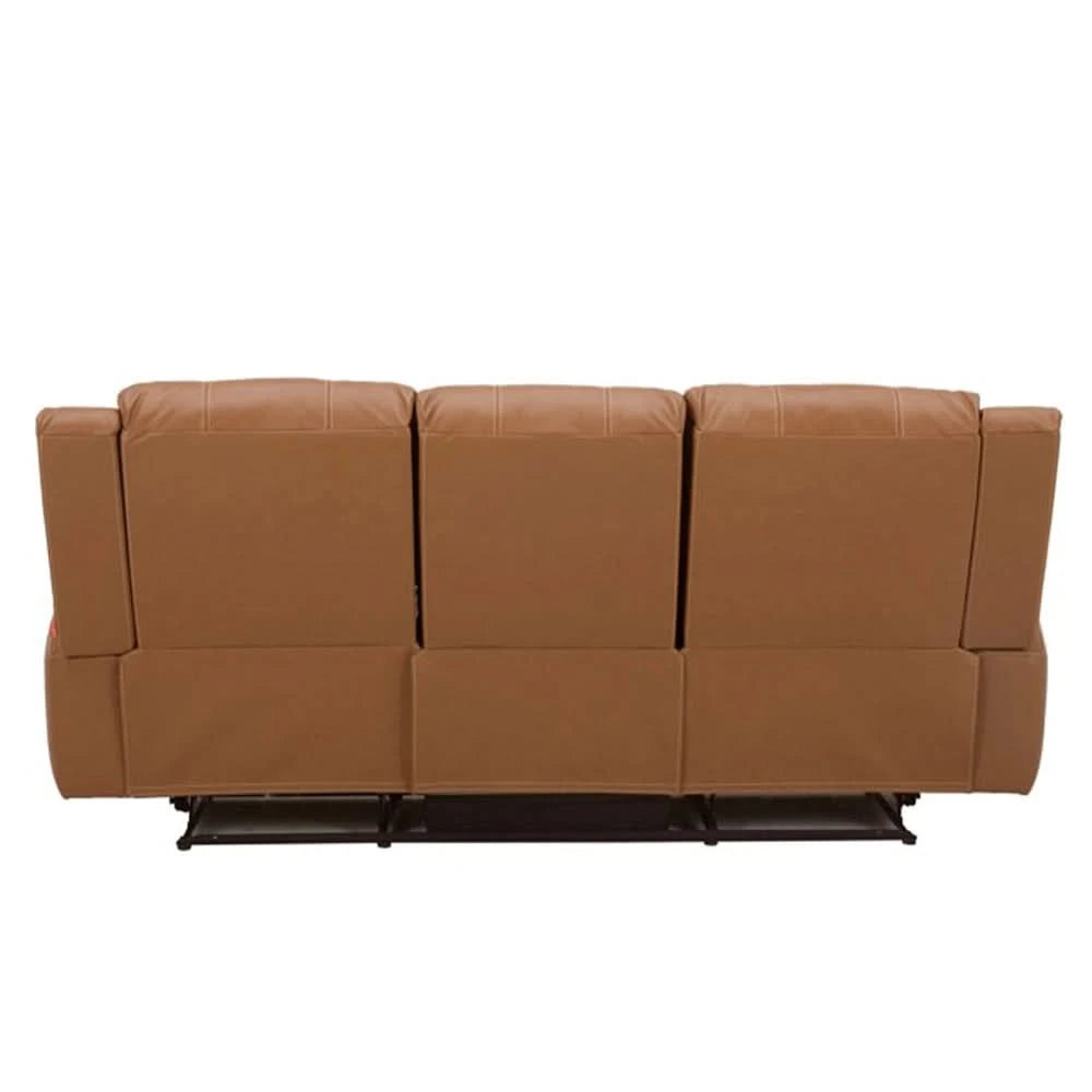 Room Package - Pauline Butternut Brown Leather Power Reclining Living Room Package with Coffee Table Set & Rug