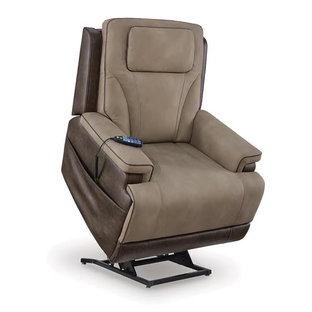 Peaceful Pause Sand or Slate Zero Gravity Power Lift Recliner with Heat Massage and Power Lumbar