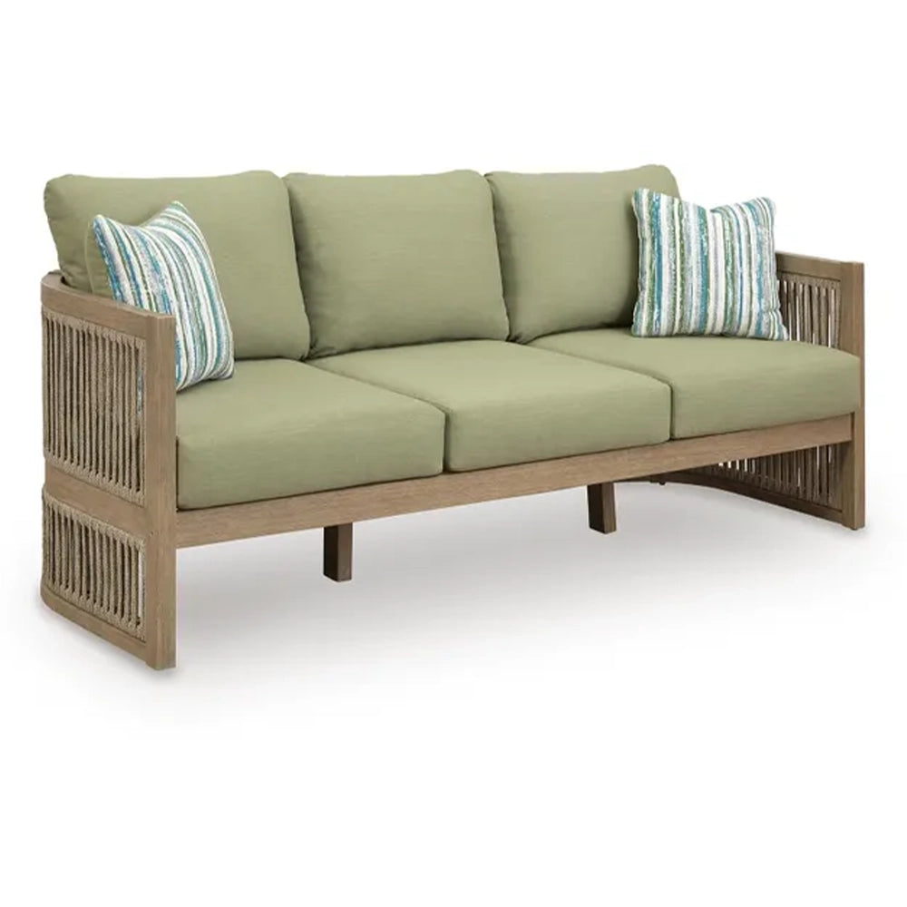 Piedra Beige and Green 4-Piece Outdoor Seating Set