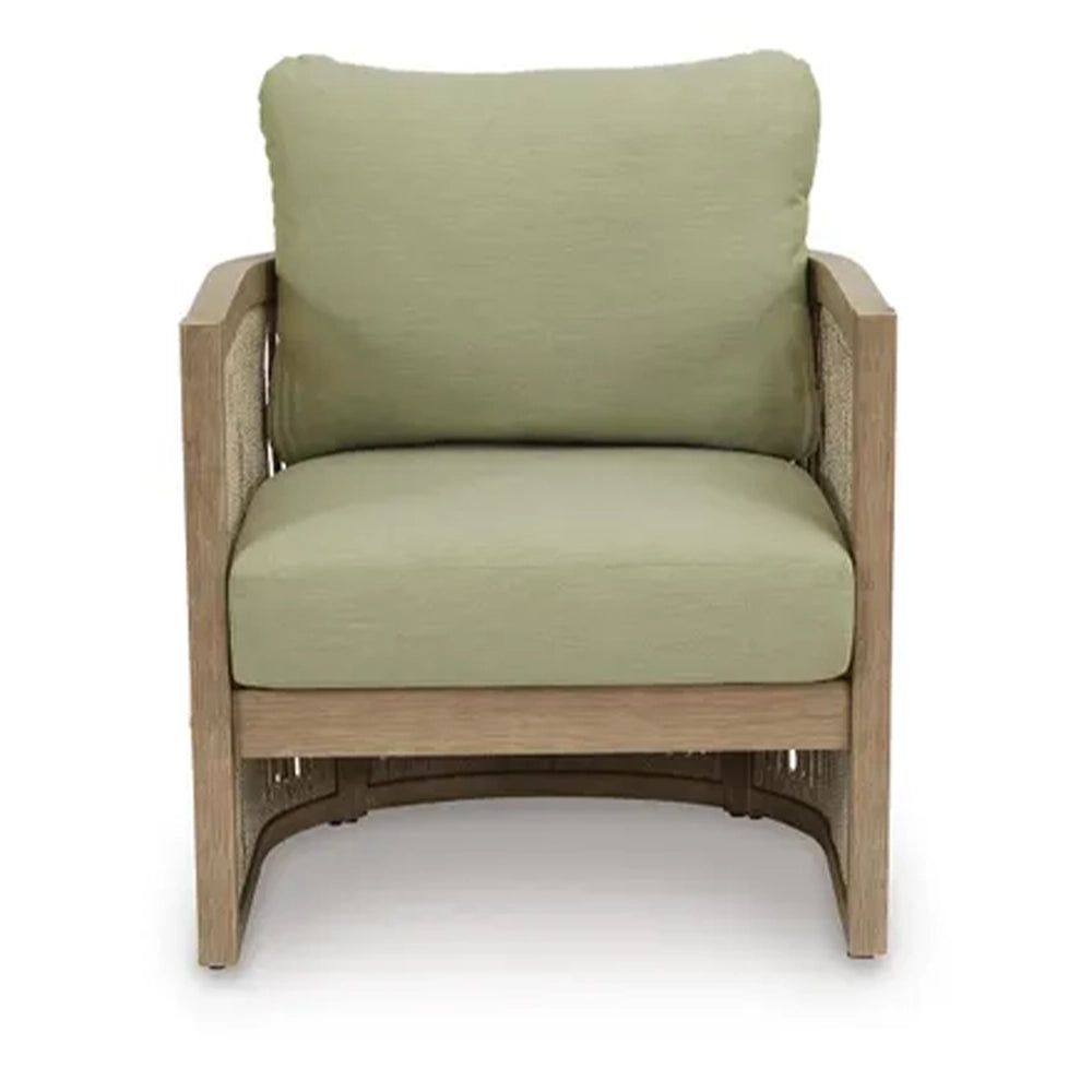 Piedra Beige and Green 4-Piece Outdoor Seating Set