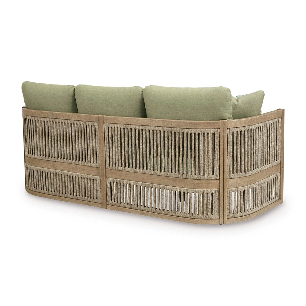 Piedra Beige and Green 4-Piece Outdoor Seating Set