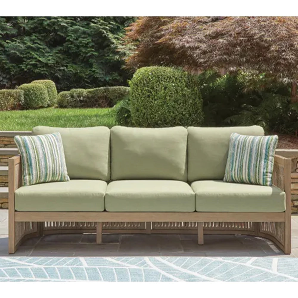 Piedra Beige and Green 4-Piece Outdoor Seating Set