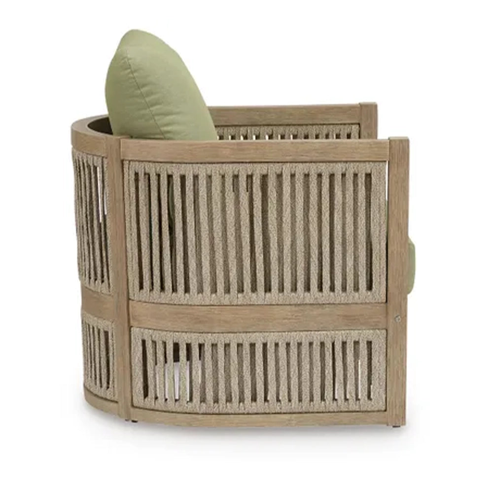 Piedra Beige and Green 4-Piece Outdoor Seating Set