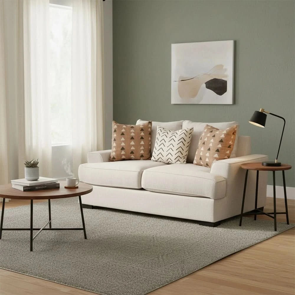 Room Package - Renegade Beige Sofa and Loveseat Living Room Package with Coffee Table Set & Rug